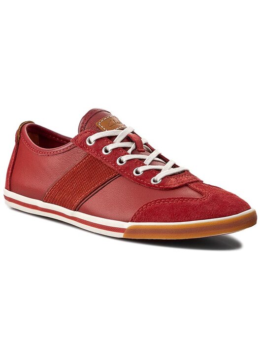 Półbuty Clarks Mego Walk 261069727 Czerwony