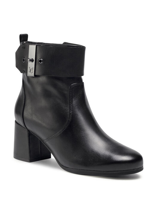 CAPRICE 9-9-25330-29 Stivaletto Donna In Pelle, Tacco 3cm, Larghezza G, Gambale 15cm, Design Moderno - 6