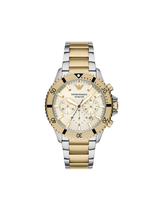 Emporio armani silver and gold watch online