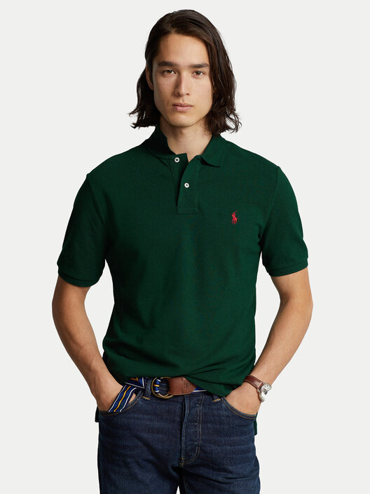 Polo Ralph Lauren Poloshirt Core Replen 710795080 Grün Slim Fit ...