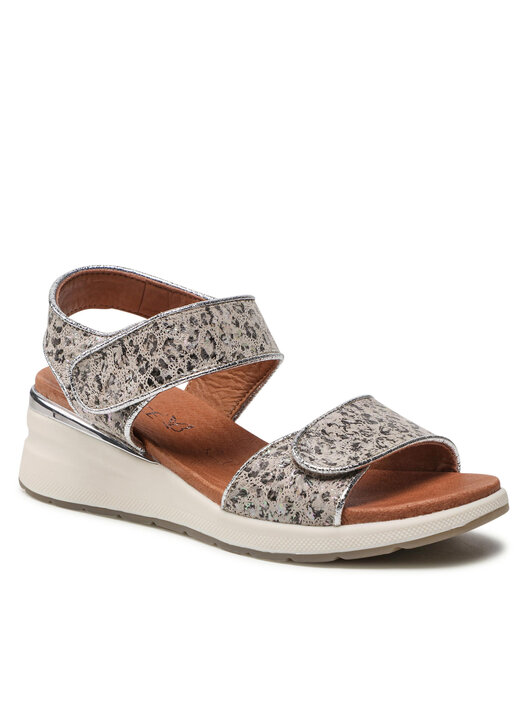 CAPRICE Sandali Bassi Donna 9-28307-44 - Con Plantare Memory Foam E Pelle Di Qualità