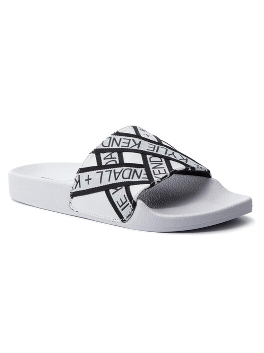 Mules sandales de bain Kendall Kylie Shaye Blanc chaussures