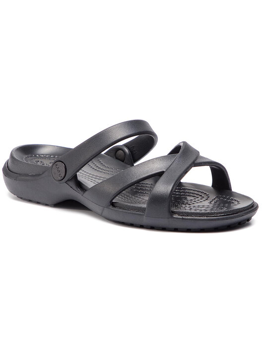 Cross Chancleta Crocs Negra Chanclas Crocs Meleen Crossband Sandal