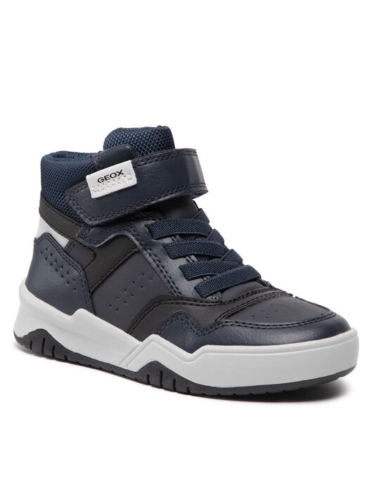 Geox Jongens J Perth Boy E Sneakers, Weiß, 31 EU