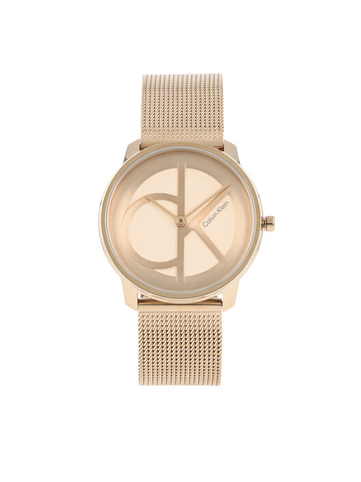 Hodinky Calvin Klein Iconic Mesh 25200035 Růžové zlacení | eobuv.cz