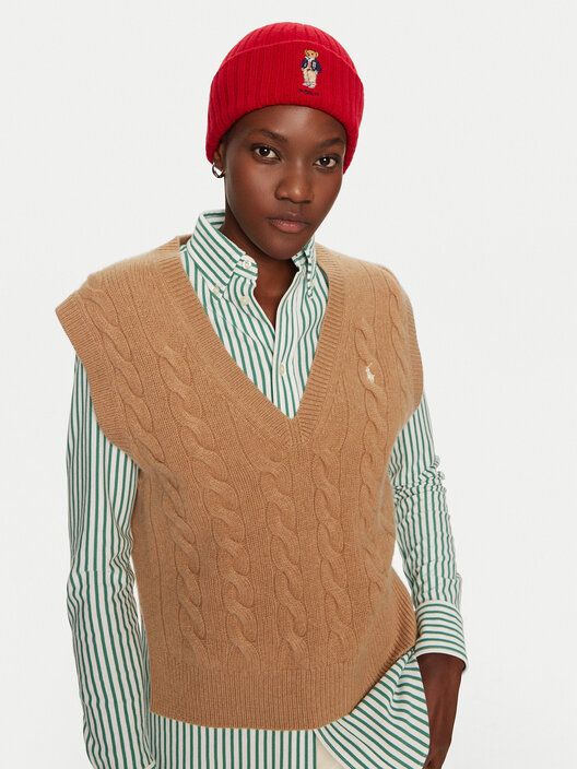 Bonnet ralph lauren rouge online