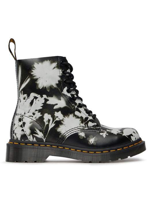 Black and white doc martens boots best sale