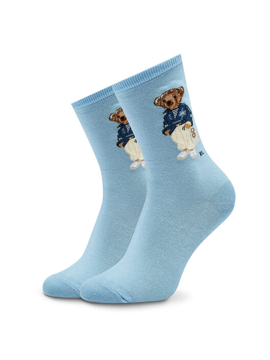 Chaussettes hautes femme Polo Ralph Lauren 455908174001 Bleu chaussures