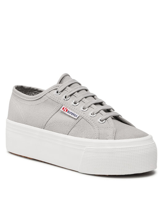 Sneakers aus Stoff Superga 2790 Platform S9111LW Grau eschuhe