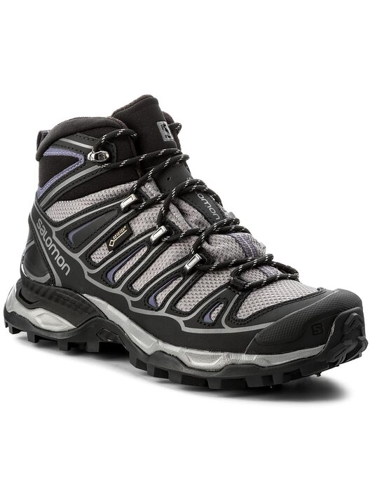Chaussures de trekking Salomon X Ultra Mid 2 Spikes Gtx GORE TEX 377821 20 V0 Noir chaussures