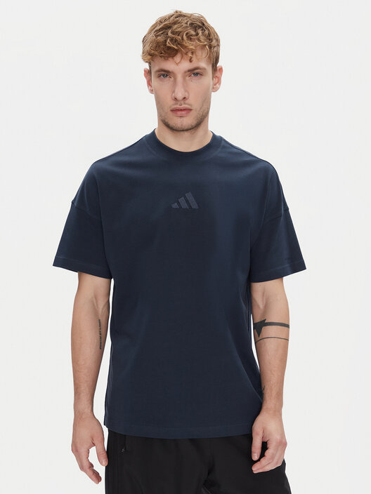 adidas Футболка ALL SZN JX5080 Cиній Loose Fit | evzuttya.com.ua