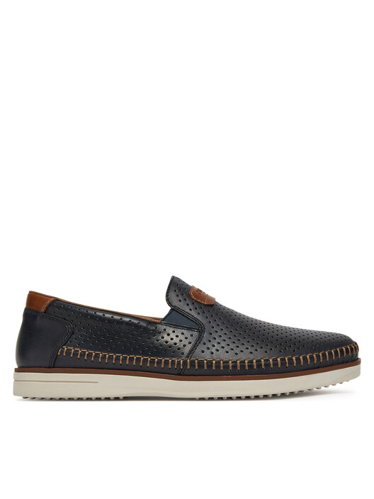 RIEKER B5276-00 black, pánské mokasíny