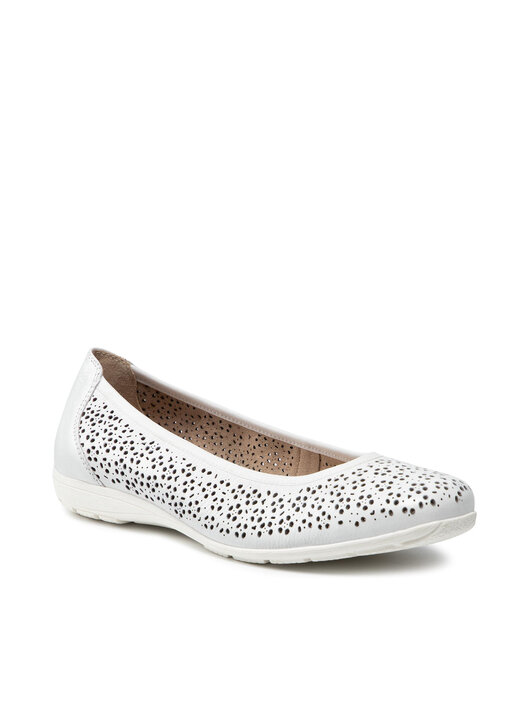 Ballerines Caprice Femme Cuir Largeur H – Confort Velcro Climotion Talon 3 Cm | Chaussures Élégantes Quotidien