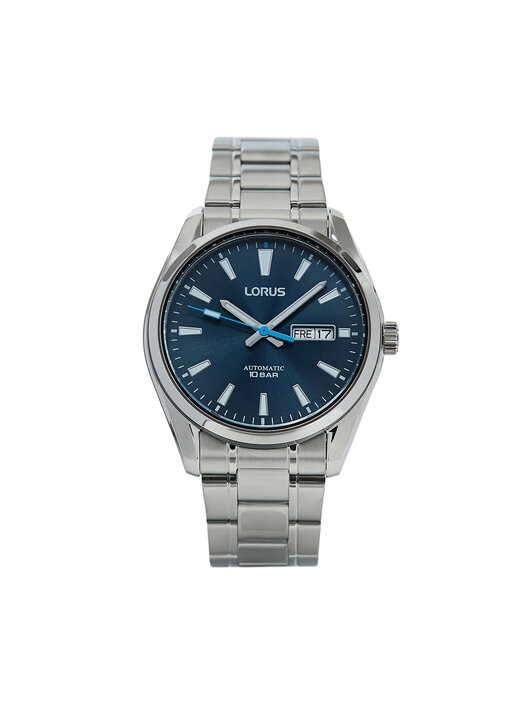 Lorus Orologio Automatico Uomo RL447BX9 - Cassa Acciaio Inox 43mm, Cinturino In Metallo, Impermeabile 10 Bar (100m), Quadrante Argento