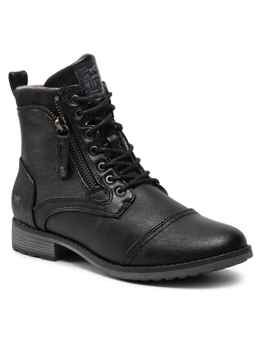 Mustang 1265-524 Stivaletto Donna | Con Lacci E Cerniera | Tacco A Blocco | Fodera Morbida - 3