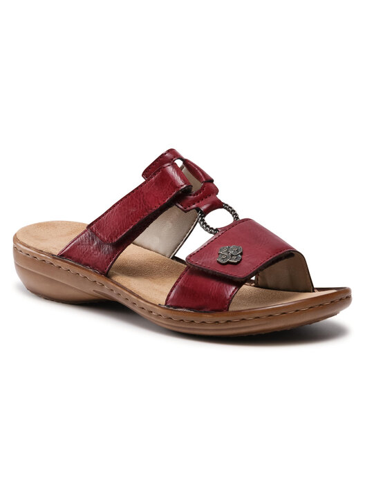 Ciabatte Donna Rieker 62897 - Pantofole In Pelle Comode Ed Eleganti | Tacco 3.5cm, Senza Chiusura