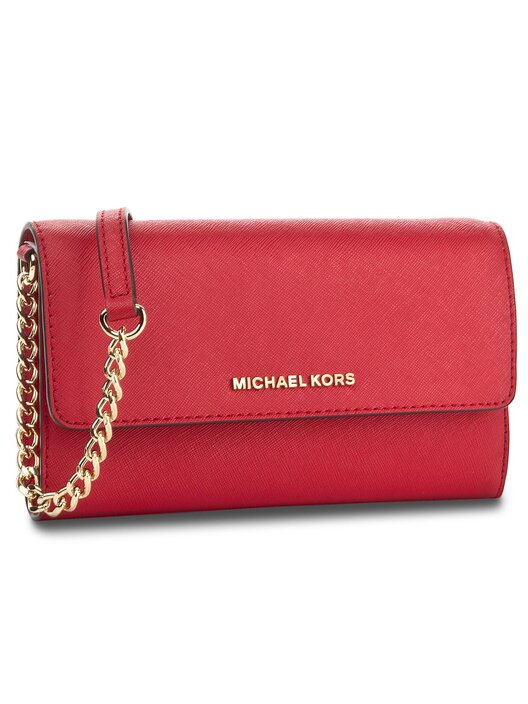 Sac a main Michael Kors Jet Set Travel 32T4GTVC3L Rouge chaussures