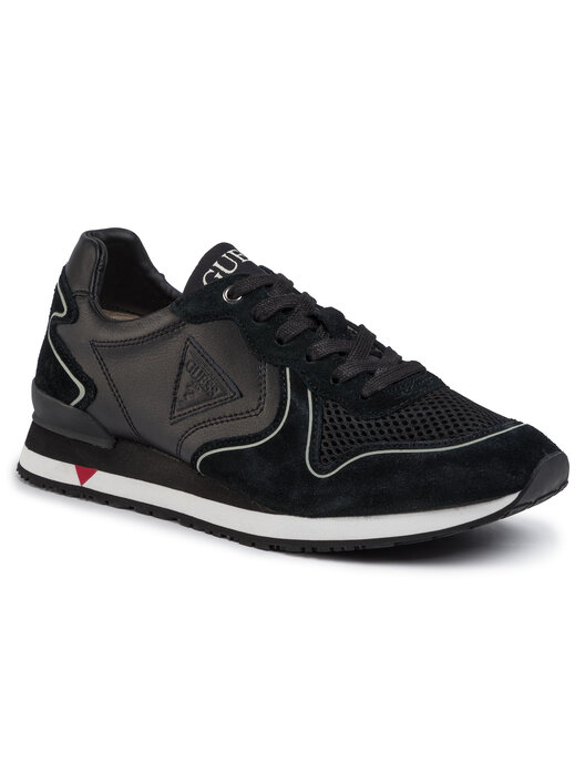 Sneakers uomo GUESS mod. BELLUNO col. nero con dettagli neri