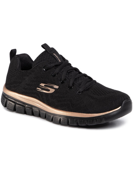 Sneakersy Skechers 12615 BKRG Czarny