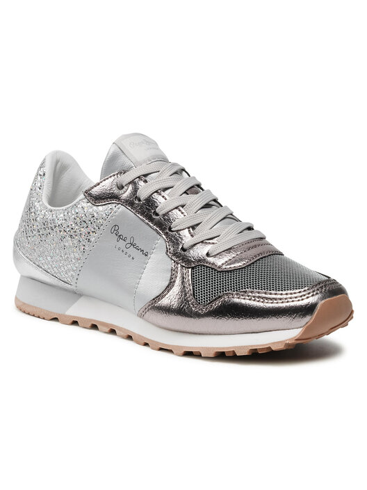 Sneakers Pepe Jeans Verona W Blom PLS30798 Silberfarben eschuhe