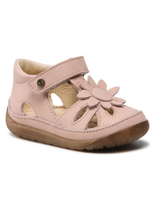 Sandali NATURINO RUBINO In Pelle Per Bambina - Multicolor, Chiusura A Velcro, Suola In Cuoio E Gomma Antiscivolo