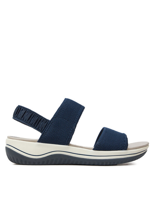Jana Softline 8-28769-42 805 Damessandalen, marineblauw, comfortabele extra brede alledaagse schoen, feestelijk, elegant, platte sandalen, 40 EU breed, Donkerblauw, 40 EU Breed