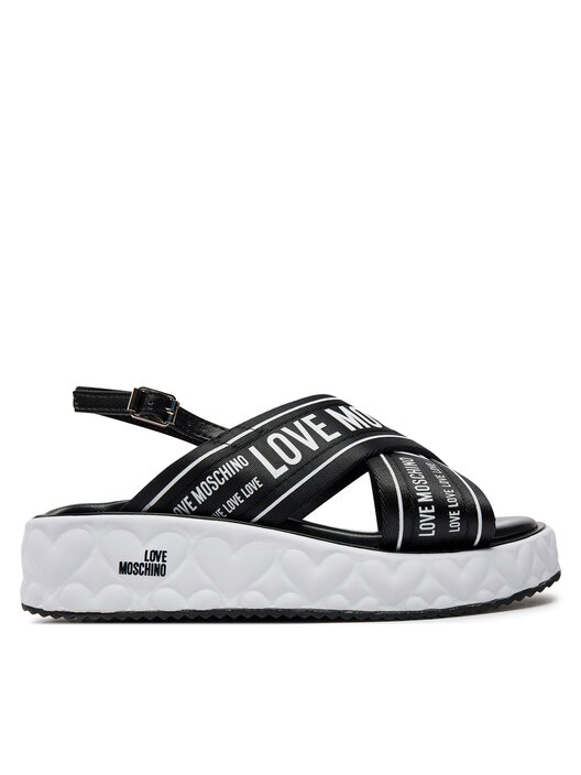 Sandały LOVE MOSCHINO JA16315I0IIX300A Czarny | eobuwie.com.pl
