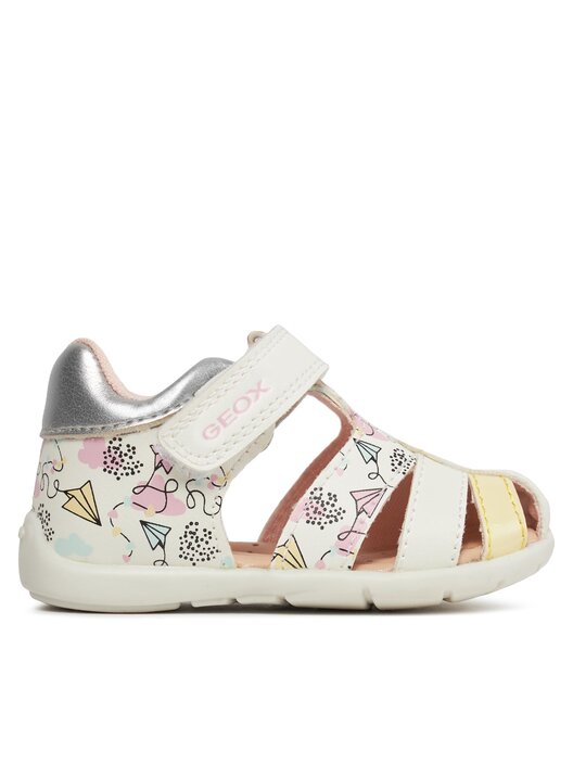 Sandali Geox B Elthan Girl B451QD 000BC C0653 Bianco escarpe