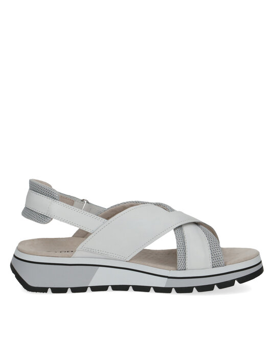 Ciabatte Tacco Donna Caprice - Tacco 3.5 Cm, Pelle Vera, Soletta Memory Foam, Larghezza G Confortevole