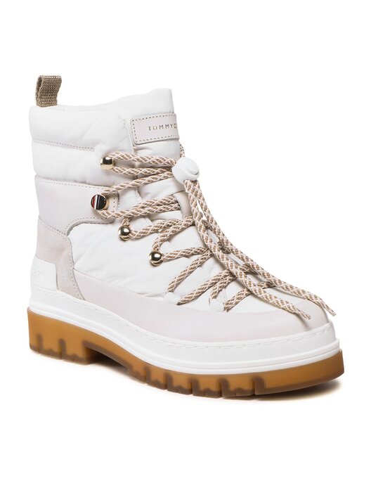 Lederstiefel Tommy Hilfiger Boots Weiss Stiefeletten Tommy