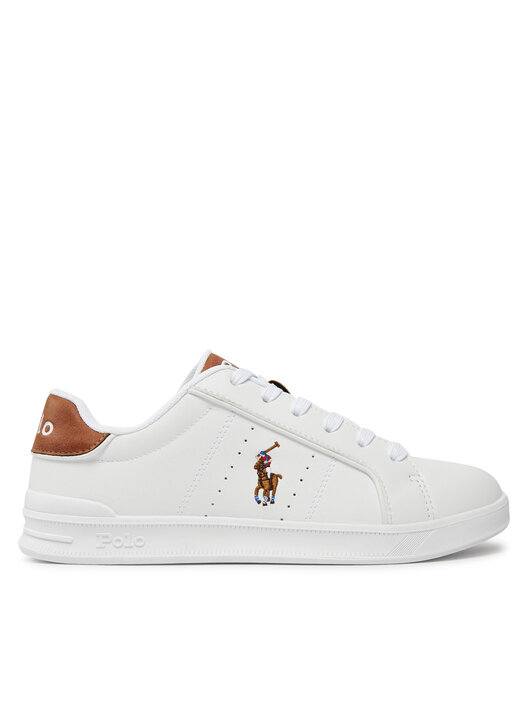 Play Bag Zapatillas Polo Ralph Lauren Para Mujer Blancas, Cuero
