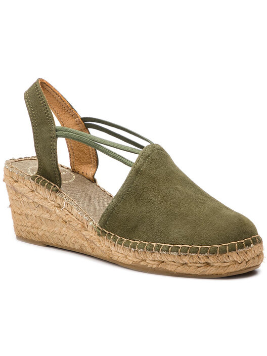 Espadrillas Con Zeppa Toni Pons TREMP - Camoscio, Zeppa 6 Cm, Fatte A Mano In Spagna
