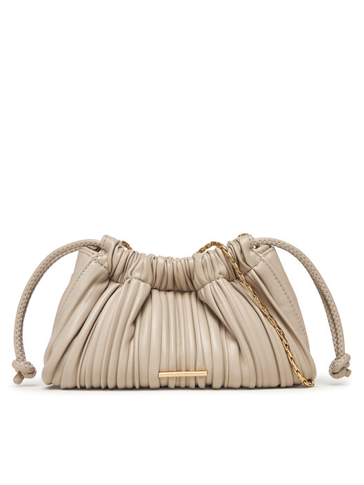 Handtasche Calvin Klein Plisse Mini Drawstring Bag LV04F3077G Écru ...