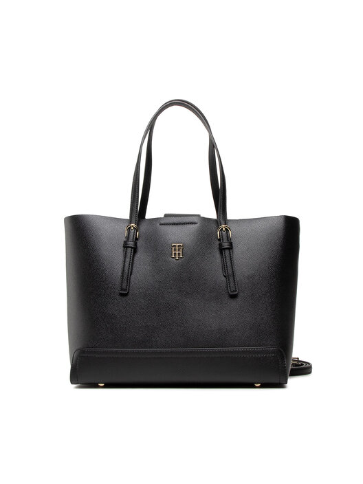 Handtasche Tommy Hilfiger Th Timeless Med Tote AW0AW12211 Schwarz eschuhe
