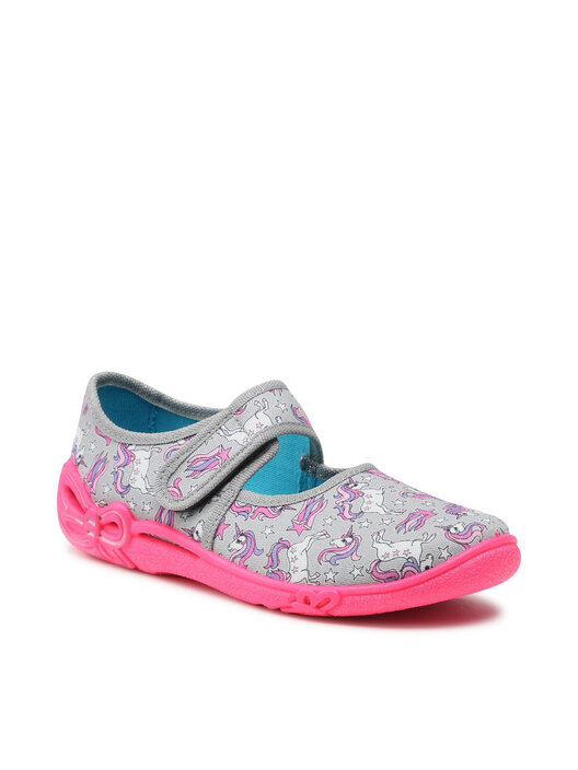 Pantofole A Stivaletto Superfit Polly Per Bambini - Tela, Suola In Poliuretano, Chiusura A Strappo