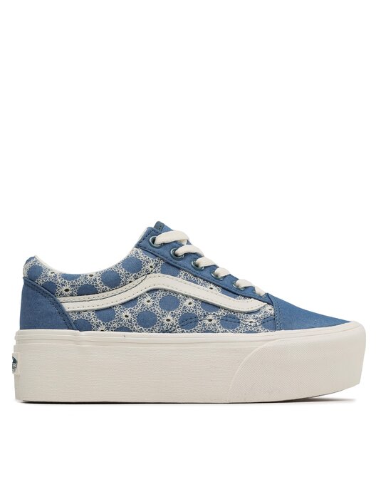Vans blue denim cheap