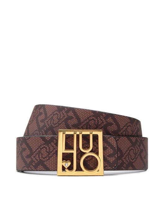 Cintura Donna In Ecopelle Liu Jo Hips Belt - Fibbia Dorata, Altezza 3.5 Cm, Taglia Unica
