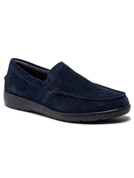 Geox Men's U SIRON A Moccasin, Black, 10 UK - Yorkshire Outdoor - View #5