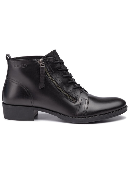 Botki Geox D Laceyin D D94BFD 00043 C9999 Czarny eobuwie .pl
