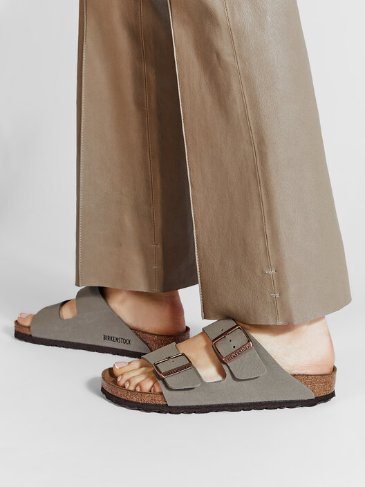 Birkenstock arizona stone nubuck sales