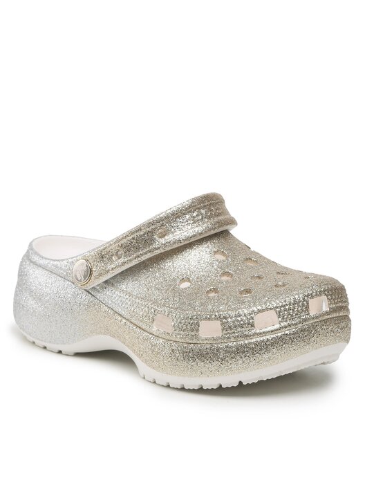 Şlapi Crocs Clscplatform Ombreglitterclogw 207933 Auriu | epantofi.ro