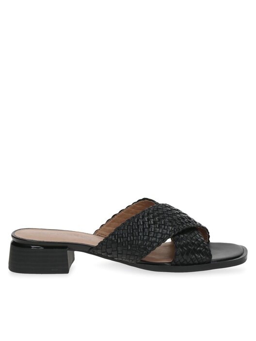 Ciabatte Tacco Donna Caprice - Tacco 3.5 Cm, Pelle Vera, Soletta Memory Foam, Larghezza G Confortevole
