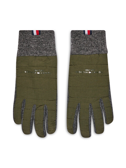 Herrenhandschuhe Tommy Hilfiger Th Established Mix Nylon Gloves AM0AM07884  Grn | eschuhe.de