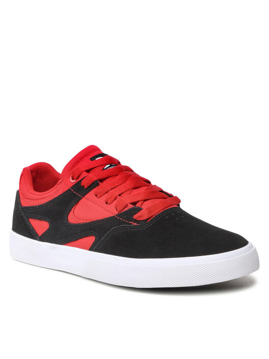 Mens Dc Shoes DC Shoes Kalis Vulc Black/Grey/Red Zapatos Dc Para