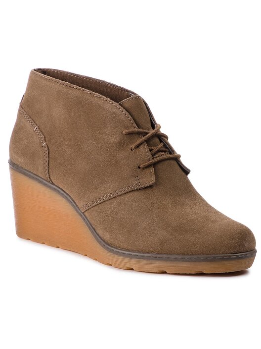 Botki Clarks Hazen Charm 261372534 Zielony eobuwie .pl