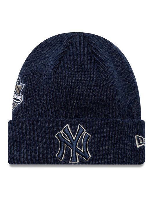 Berretto New Era World Series Patch New York Yankees Cuff Knit Beanie  60580731 Blu scuro