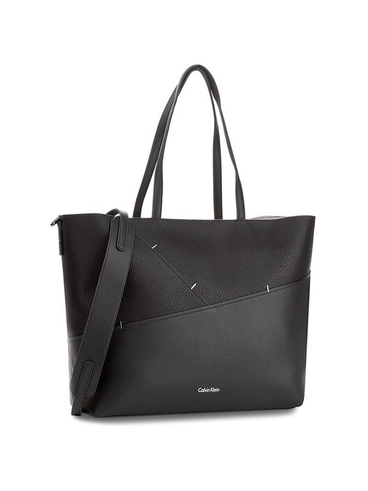 Handtasche Calvin Klein Luna Medium Tote Sta K60K603763 Schwarz eschuhe
