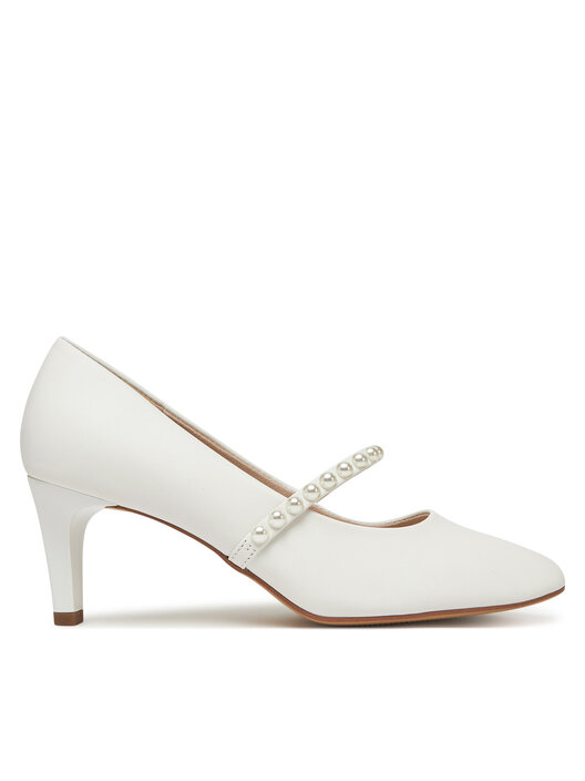 Escarpin en cuir   blanc 1 22424 44 100 : Achetez en ligne les Escarpins de