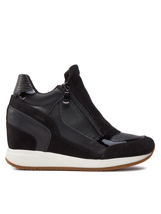 Sneakersy Geox D Nydame D620QA 022BC C9999 Czarny | eobuwie