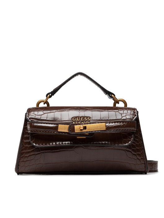 シースルー ᐉ JW PEI Lucia Classic Top Handbag DARK BROWN BG108657JWP